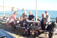 Group walking holiday on the Isle of Wight.